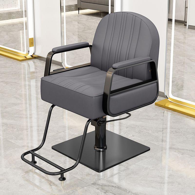 Silla de peluquería silla de salón de peluquería silla de corte de pelo silla de elevación rotativa de acero inoxidable silla de barbero image 26