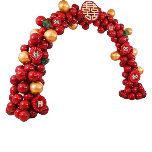Wedding balloon arch rural gate decoration birthday party wedding engagement party balloon door set festive road guide