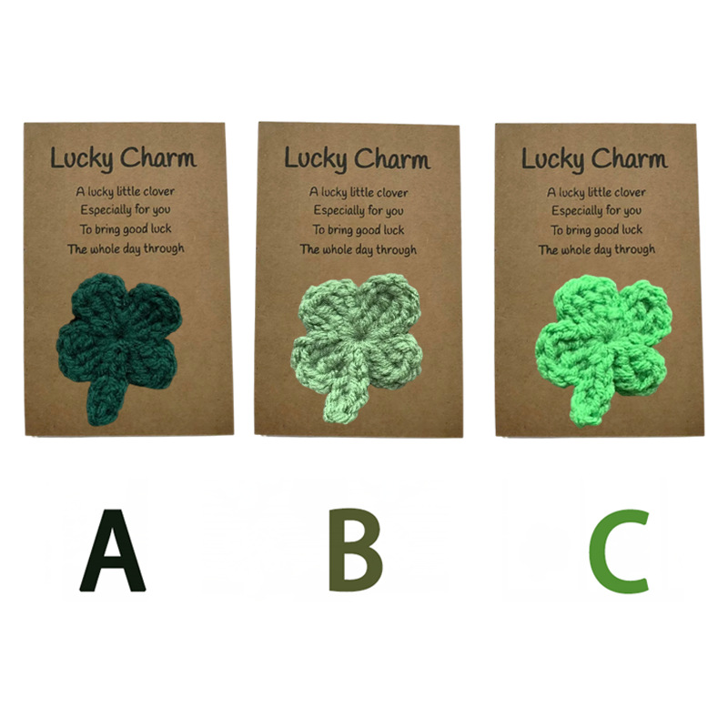 【완성된 축하 카드】행운의 네잎 클로버 A