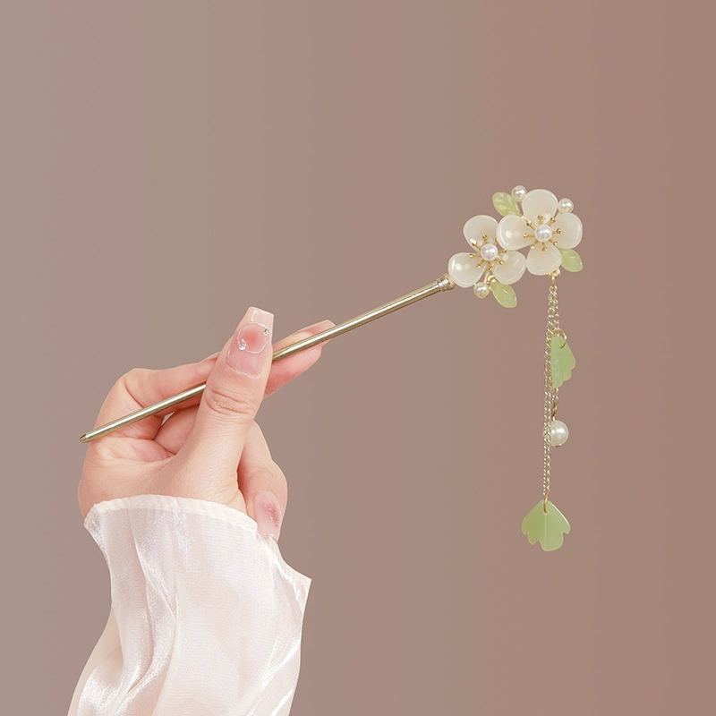 Hairpin Hanfu заколка для волос, орхидея цветочный декоративный аксессуар для волос, простая элегантная китайская стиль