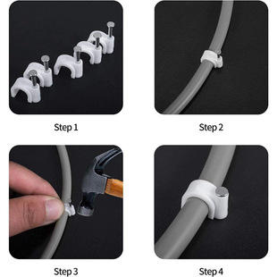 A 20020 Cable Management Nail Clips 늾��̶��ᔾ����羳