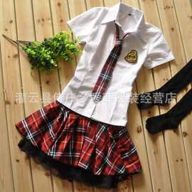 大码情趣短袖制服甜美诱惑女生套装水手服学生装英伦日本校服批发