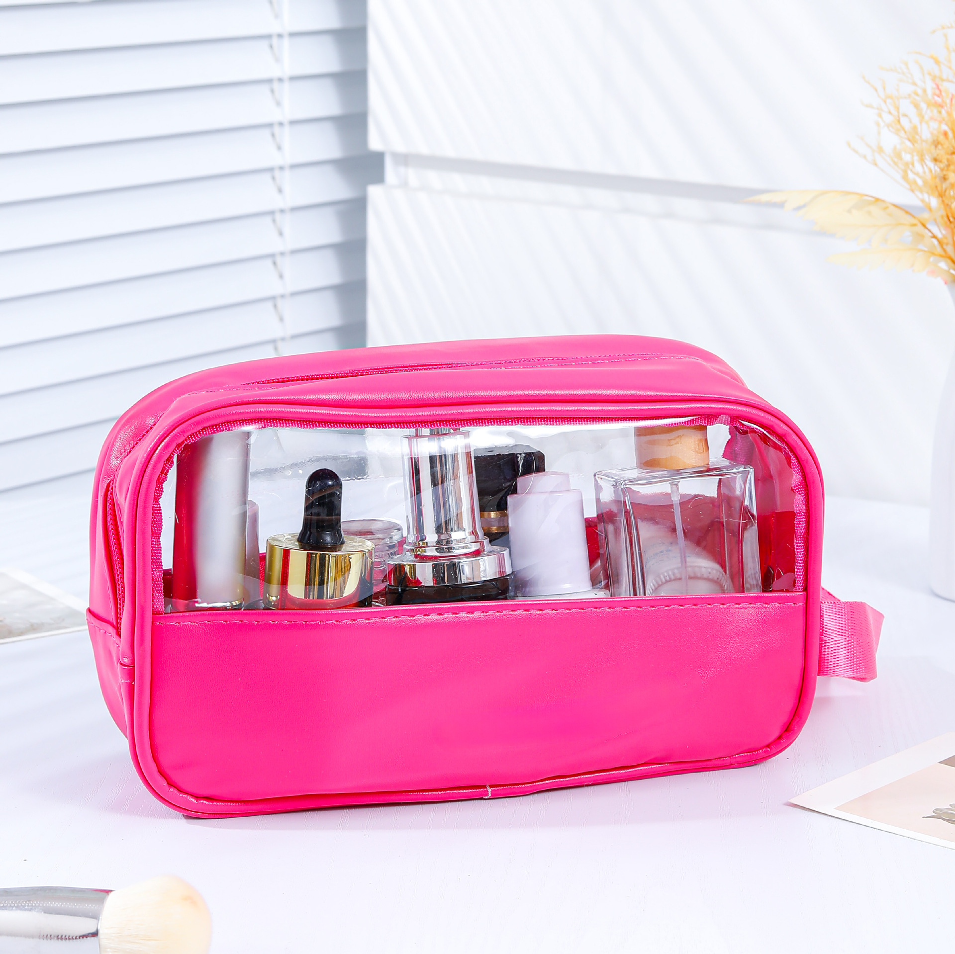 Bolsa de baño portátil de alta calidad, baño portátil, natación, playa, viaje, bolsa de almacenamiento de artículos de higiene y maquillaje de gran capacidad