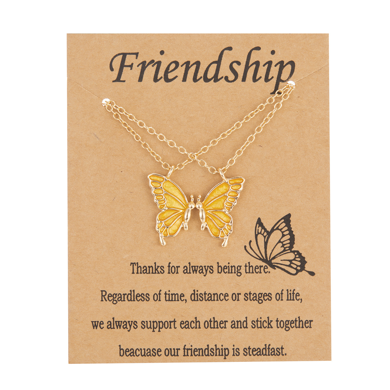 Sucré Style Simple Papillon Alliage Placage Femmes Pendentif display picture 14