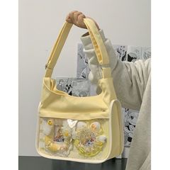 痛包校透明供感单肩斜挎包新款大容量休闲包高吧唧颜值通勤