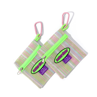 Rainbow Coin Bag Card Bag Bank Card Storage Bag Nylon Mesh Zipper Bag Lipstick Bag Object Storage Coin