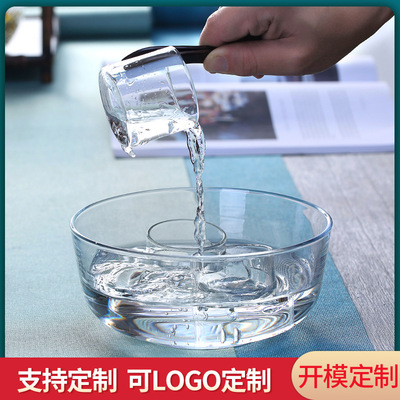 玻璃茶洗大号家用电陶炉茶杯茶具消毒锤纹功夫茶具茶道零配件果盘|ms