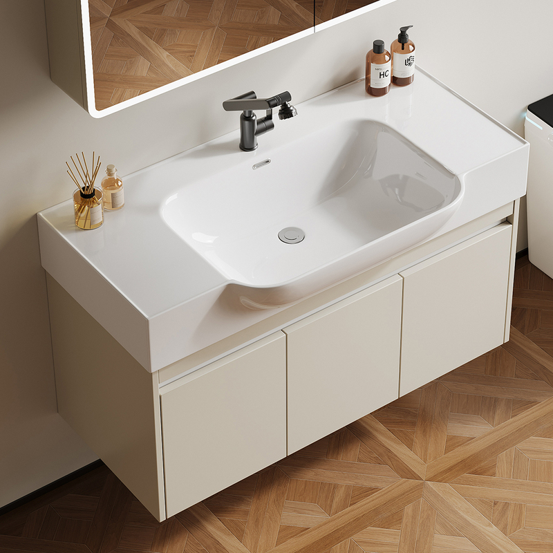 Ceramic Integrated Basin, Large Single Basin, Integrated Washbasin, Enlarged and Deepened Washbasin, Built-In Sink Ceramic Integrated Basin, Large Single Basin, Integrated Washbasin, Enlarged and Deepened Washbasin, Built-In Sink