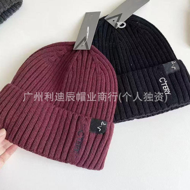 秋冬新款保暖刺绣小马图案针织帽 跨境欧款男女户外运动套头冷帽|undefined
