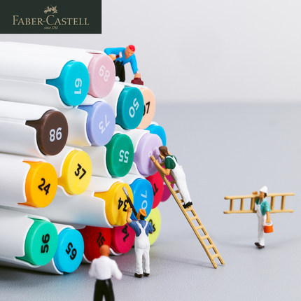 Alemán Faber-Jia marcador aceitoso de doble cabeza estudiante de arte especial 30 colores 60 colores 80 colores anime paisaje jardín