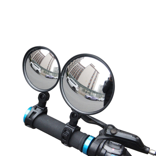 360-degree rotatable cycling mirror, large field of view mountain bike rearview mirror, convex bicycle rearview mirror