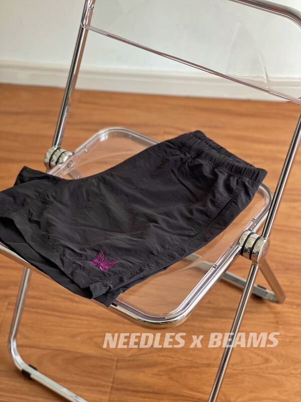 オリジナル品質 NEEDXBAM 限定版蝶刺繍日本トレンドカジュアル独立マルチカラー速乾パンツ男性と女性用|undefined