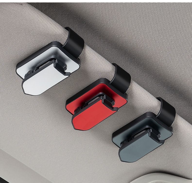 Car Glasses Clip Car Storage Supplies Multifunctional Fixed Car Sunglasses Sunglasses Card Clip Sun Visor
