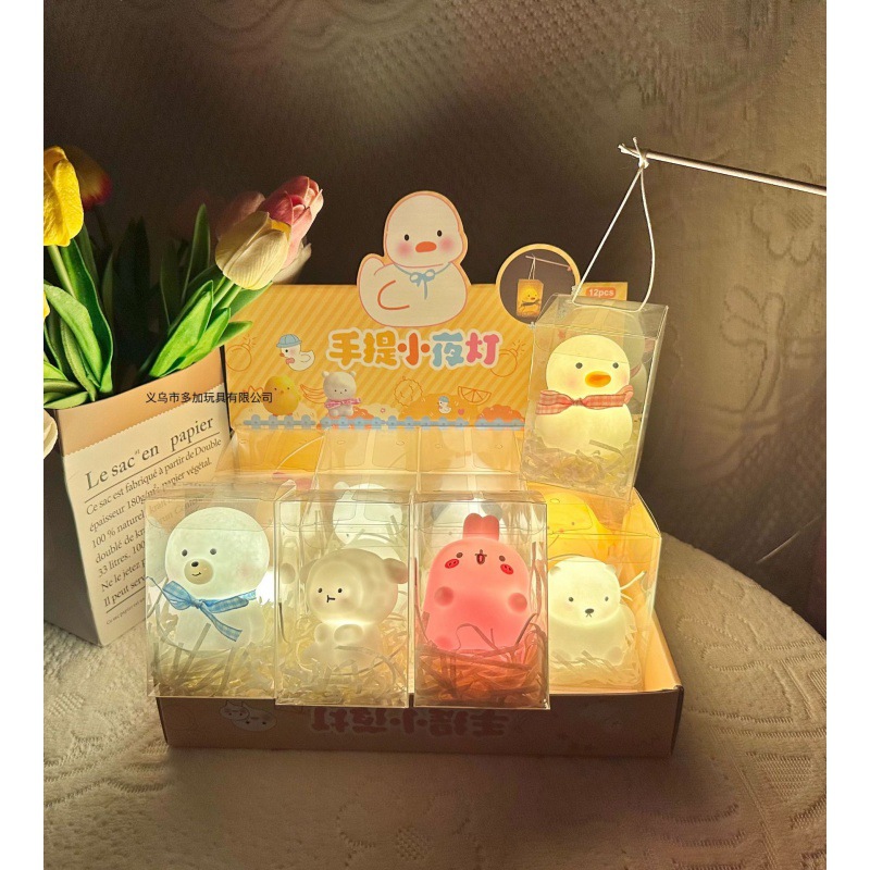 B Le Jiajia Lámpara nocturna portátil Estilo mixto Linterna Juguetes Mercado nocturno Puesto callejero Juguetes Creative Little Red Book