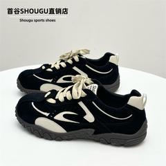 首谷正品德训鞋女2025秋季新款时尚百搭拼色轻便学生运动休闲鞋潮