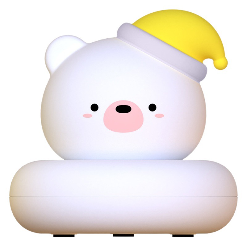 Nuevo USB de carga de control de voz lindo mascota dormir luz lindo Pat luz de la noche LED lindo dibujos animados atmósfera Luz