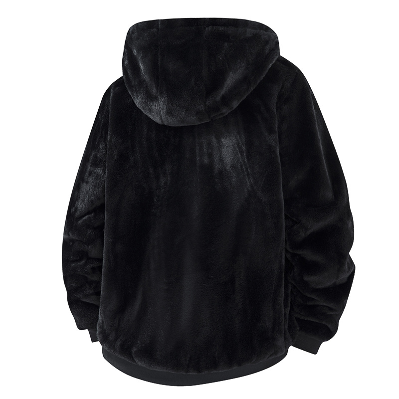 Men's Thickened Hooded Fleece Fleece Casual Jacket Outdoor Warm Casual_viptrois.com