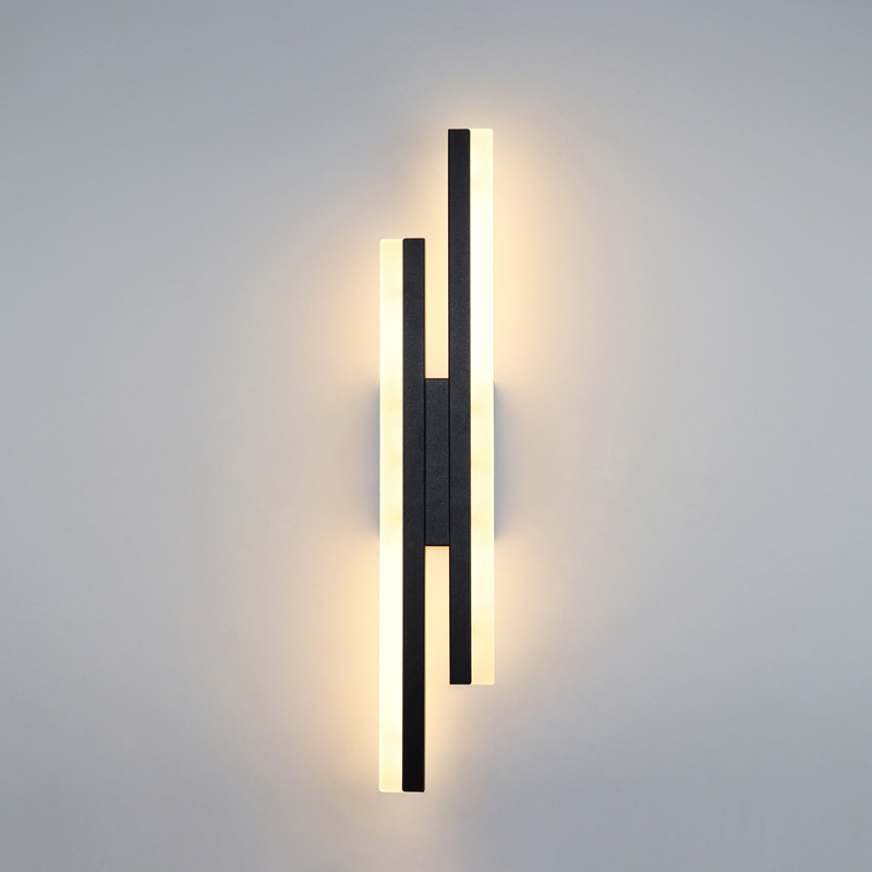Moderna lámpara de pared de cabecera minimalista sala de estar TV fondo pared pasillo pasillo sofá lámpara de pared simple estilo nórdico