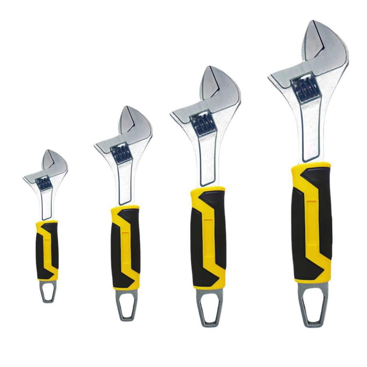 Llave de ajuste automático universal con mango de goma TPR Llave de movimiento de boca viva multifuncional universal Llave de trinquete rápida manual