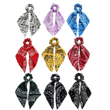 夏季新变形虫打结飘带大肠发圈欧美少女百搭马尾丝巾发带头发饰品