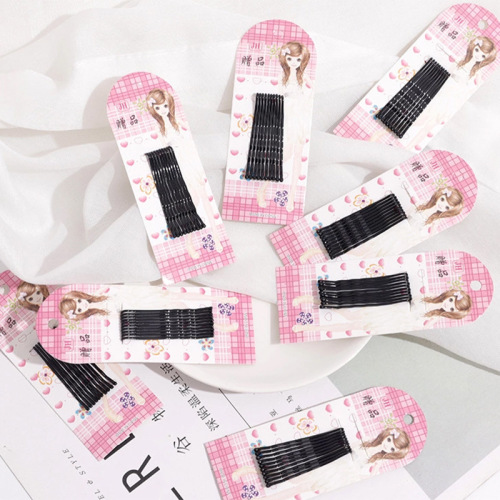 One-word clip black hair accessories headdress girls accessories hairpin wig wire hairpin bangs simple clip headdress