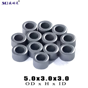 RH5x3x3 common specifications black nickel zinc ferrite EMC core can be used for high frequency filter inductor winding