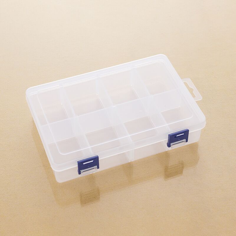 大号8格透明可拆双扣储物五金工具首饰零件皮筋配件化妆品收纳盒