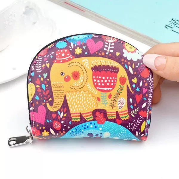 1191#Love Elephant 9 Card-Can be used to hold change from driver’s license