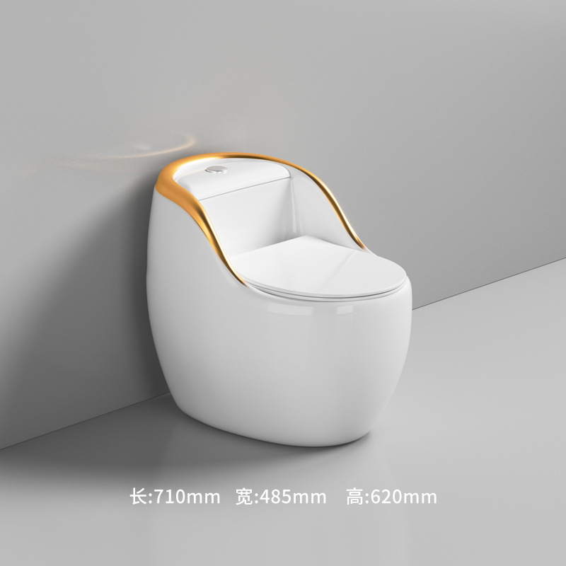 Hogar inodoro ultra-alto sifón inodoro mudo desodorante ahorro de agua tipo huevo gran diámetro baño inodoro