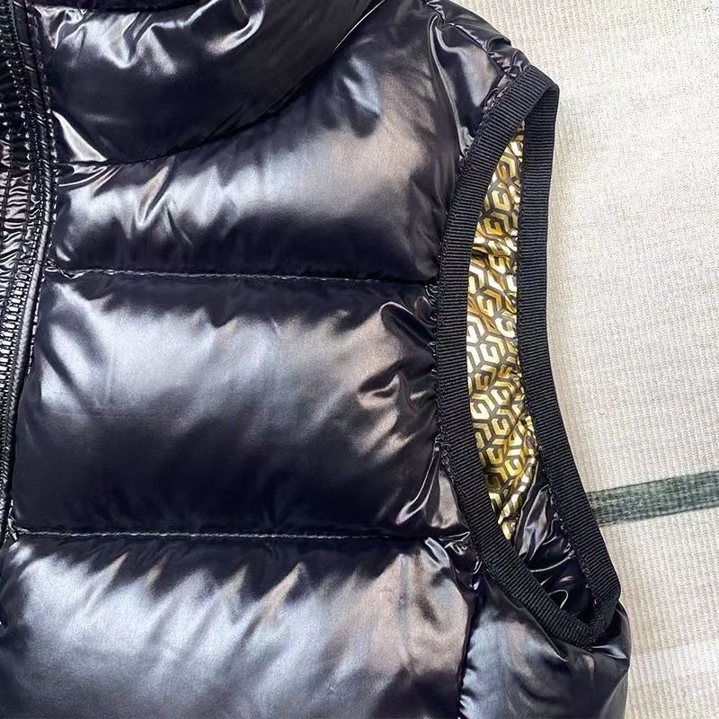 儿童90白鸭绒马甲冬季男孩连帽马夹加厚外套秋冬保暖男童女童背心