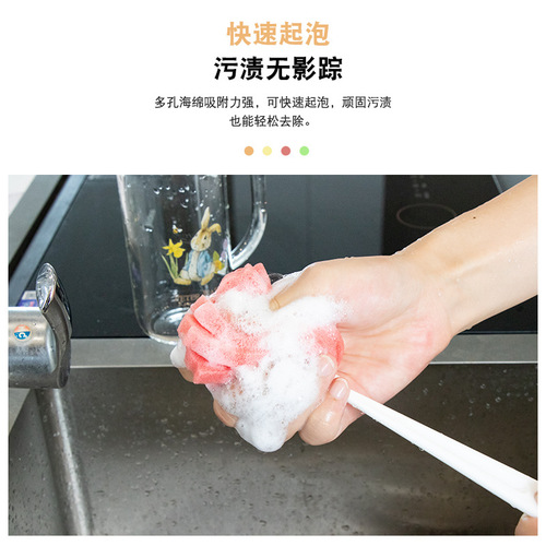 Department store kitchen cleaning brush wholesale cup washing artifact long handle bottle brush sponge cup brush