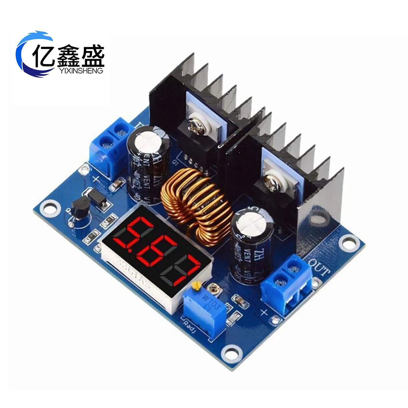 XH-M404 DC Power Supply Voltage Adjustment and Regulation Module with Digital Voltage Adjustment, 8A Digital DC Voltage Adjustment XL4016E1
