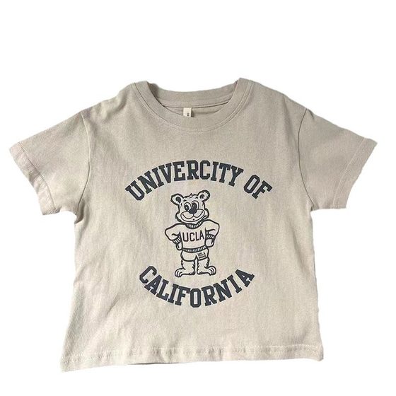 100% cotton children's short-sleeved T-shirt 2022 summer Hong Kong style boys and girls tops baby half-sleeved t Korean style loose fashion