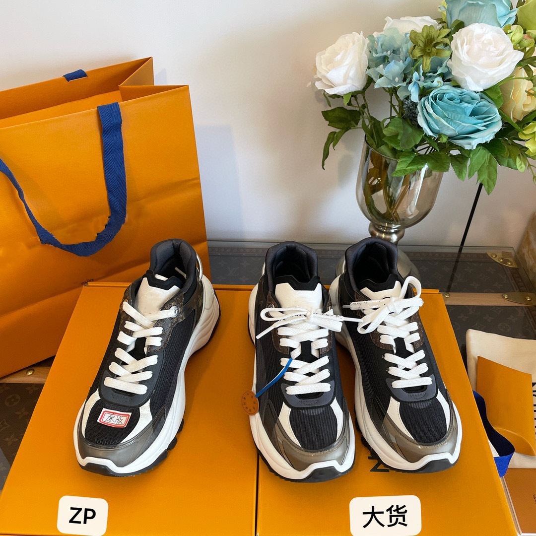Guangzhou Shoe Factory Thick-Soled Dad Shoes for Women Run55 to Lengthen Legs, Casual Non-Abrasive Sports Shoes for Men 5cm to Increase Height and Slimming Look