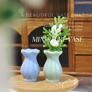 厂家直供娃娃屋配件 diy微缩模型玩具创意制仿真迷你绿植花瓶B230