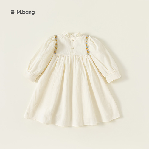 Beibei City French Retro Children's Dress Spring Girls Hepburn Style Pressed Pleated Lace Princess Dress QQ34068