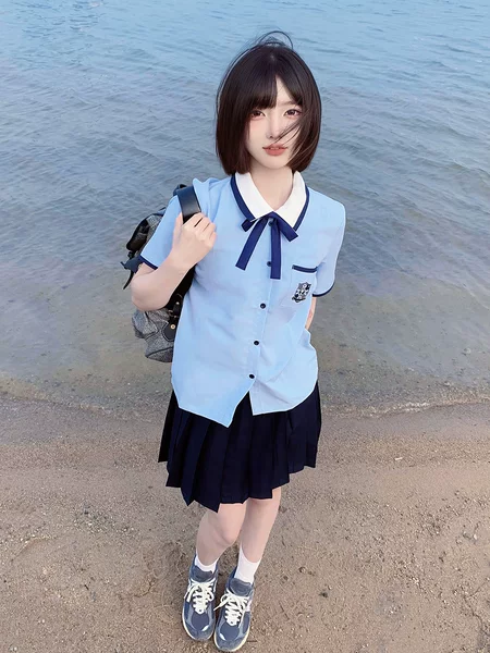 Junior Senior high school students college style graduation season class uniform jk uniform shirt chorus uniform suit summer