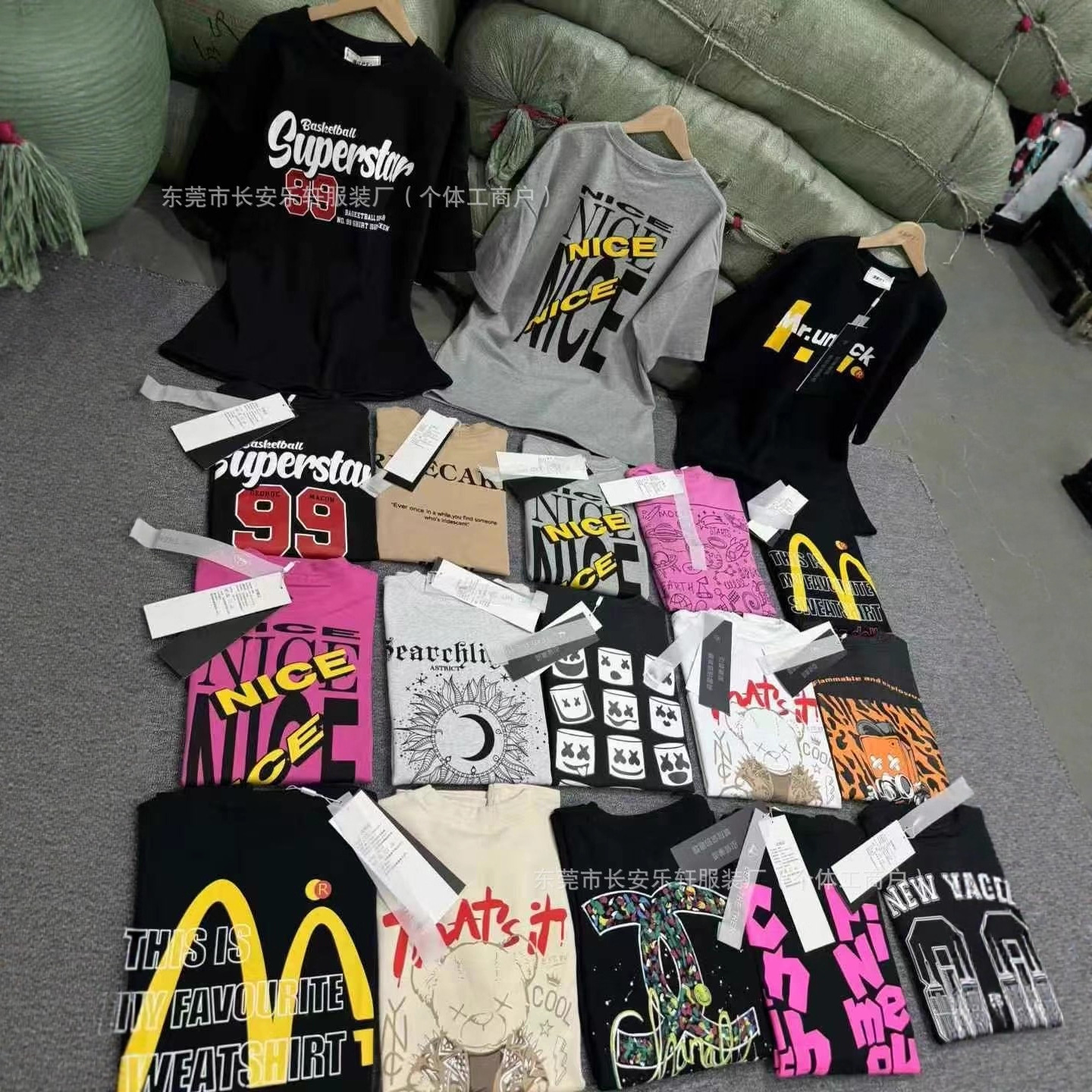 重磅纯棉T恤男夏装潮牌2025新款韩版男装宽松大码圆领短袖衫批发