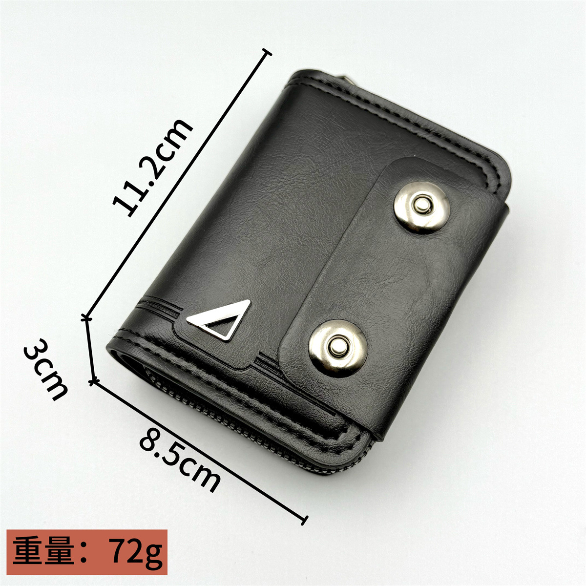 Nuevo órgano transfronterizo de hombre bolso de tarjetas de doble botón bolso de almacenamiento de tarjetas de moda de gran capacidad de venta rápida fábrica de explosión