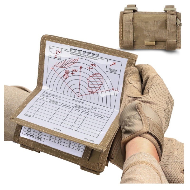 Tactical Arm Sleeve Qb Wristband Map Pouch Tactical Arm Band Pouch Military Arm Wrist Pouch Document Dope Card Holder for Shooting