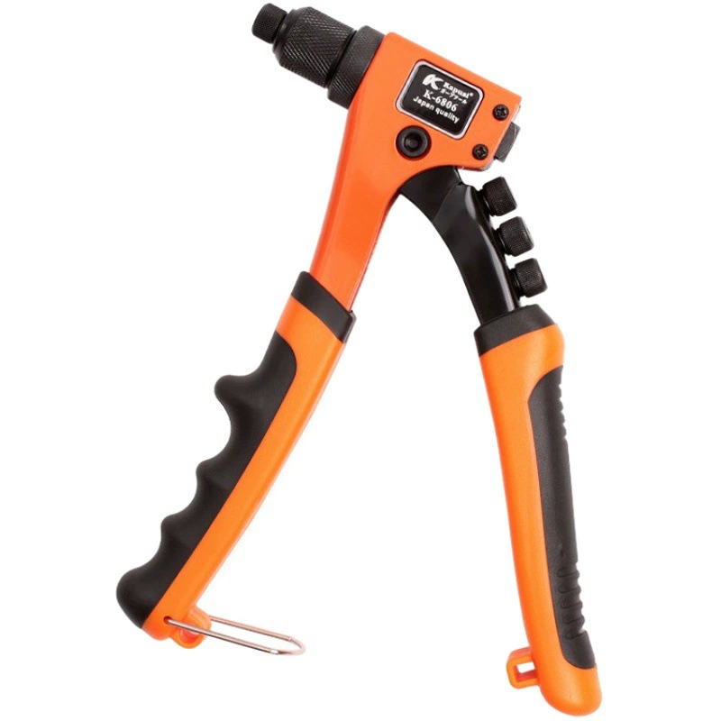 Пистолет для вытягивания заклепок промышленного класса Kapusi 8 дюймов трудосберегающий ручной пистолет для гвоздей из легированной стали пистолет для заклепок бытовой инструмент