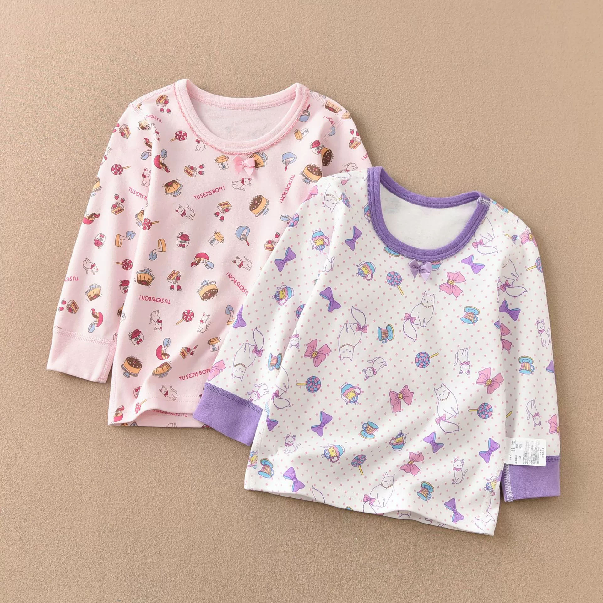 Japanese children's winter velvet keep warm thermal underwear, cotton cartoon trousers for leisure