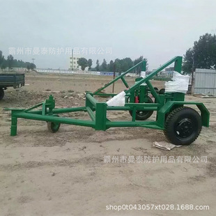 Electric power construction hydraulic cable payoff car 3T5T8T cable gun car cable payoff reel trailer