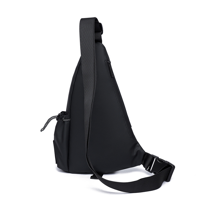 Bolso de pecho para hombre de gran capacidad 2024 nueva moda casual película impermeable bolso diagonal hombro pequeño mochila de viaje marea