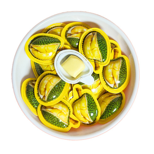 Trendy Creative 3D Durian Candies – Bulk Wholesale Wedding Favors, Thai-Style Durian Milk Candies, Perfect for Office & Casual Snacking