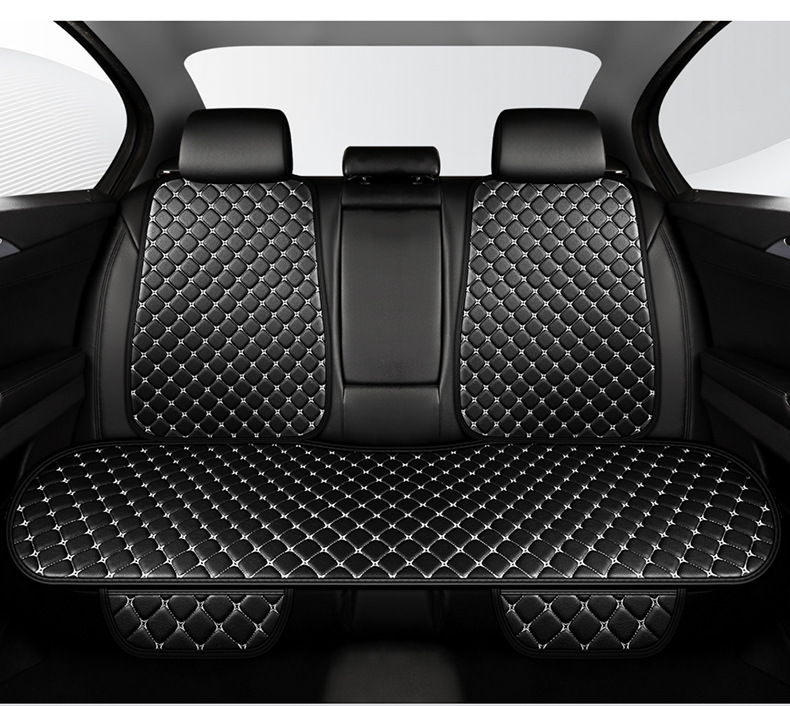 Cojín de asiento de automóvil transfronterizo, cojín de asiento de cuero de tres piezas, cojín de asiento de automóvil de cuero, asiento de automóvil general