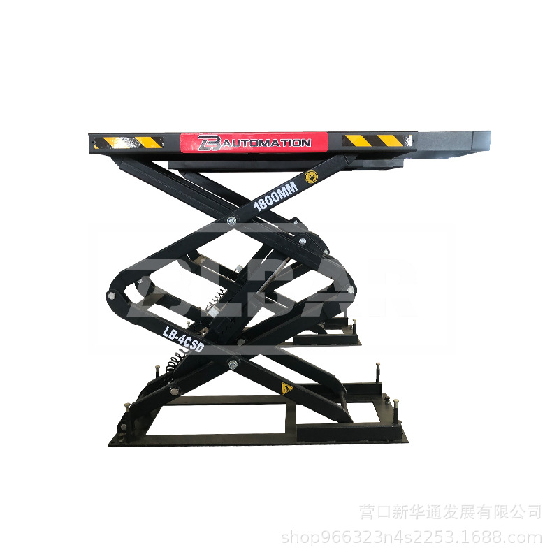 Elevador de tijera fijo ultrafino/elevador de almacenamiento en tierra elevador de reparación de automóviles equipo de mantenimiento