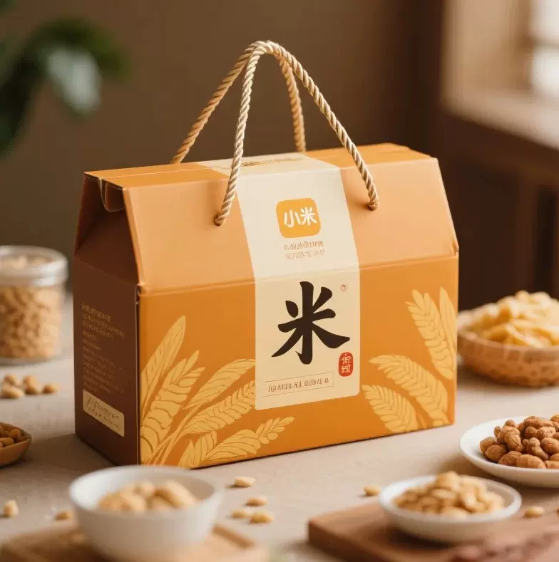 食用小米礼盒五谷杂粮包装盒食品礼盒纸箱包装源头工厂定制包装盒