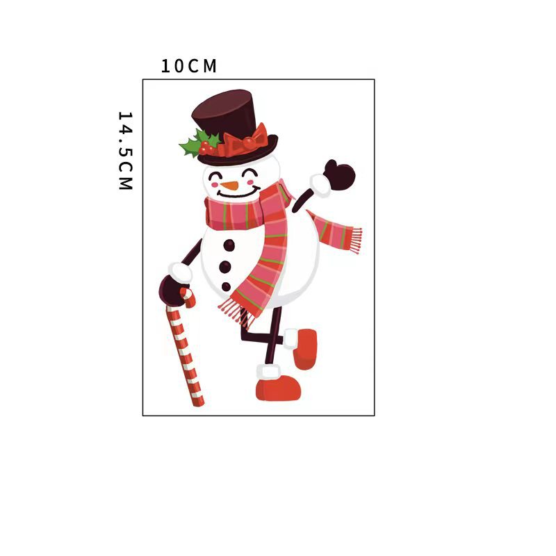 8g Weight Wall Sticker Home Textiles & Decor Type PVC Material Christmas Festival Christmas Tree, Snowman, Elk Pattern Cute Style Christmas Cute Christmas Tree Snowman Elk PVC 3