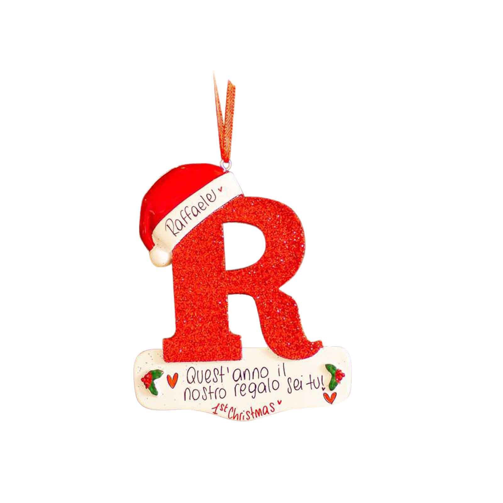 2023 personalizado DIY nombre decoración de Navidad colgante de madera letra colgante de Navidad colgante ornamento image 23
